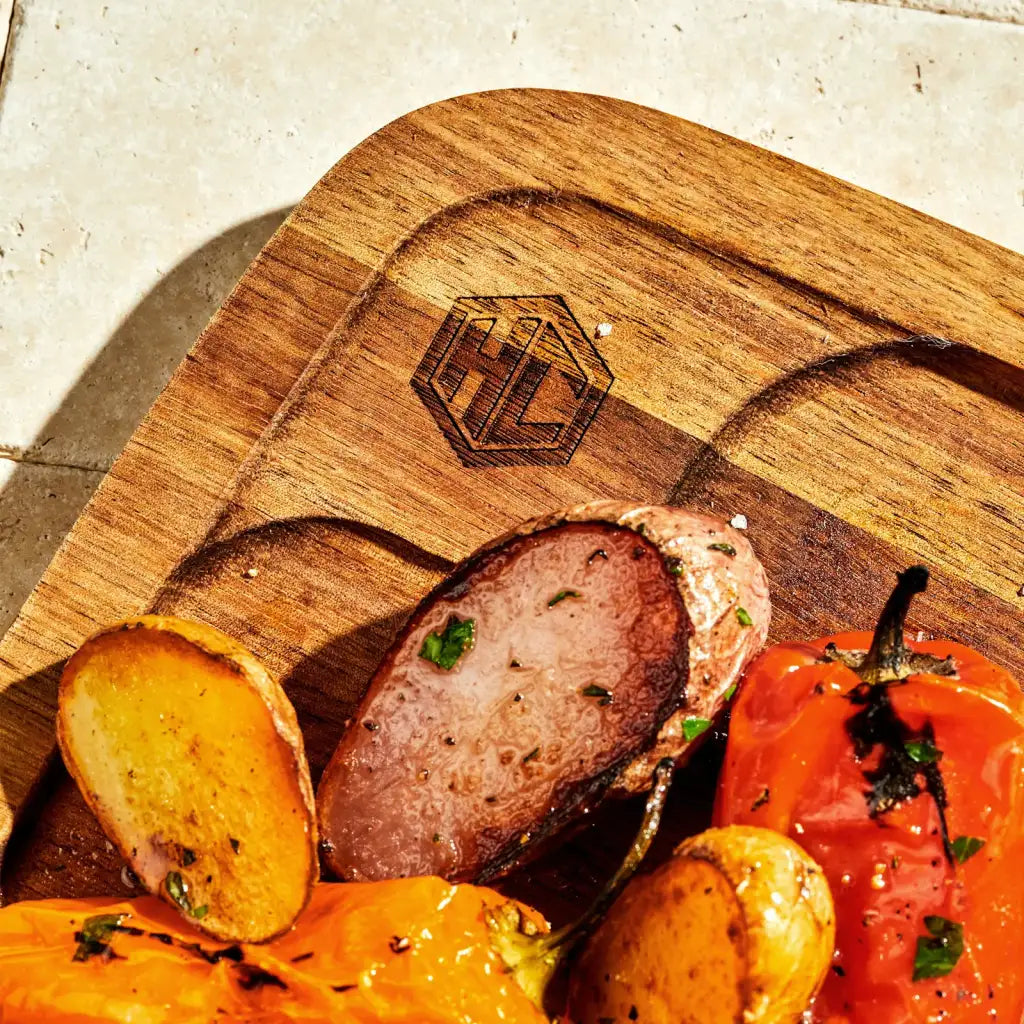 Bistecca Plate Set, 4-Piece Rustic Steak Serving Dinnerware