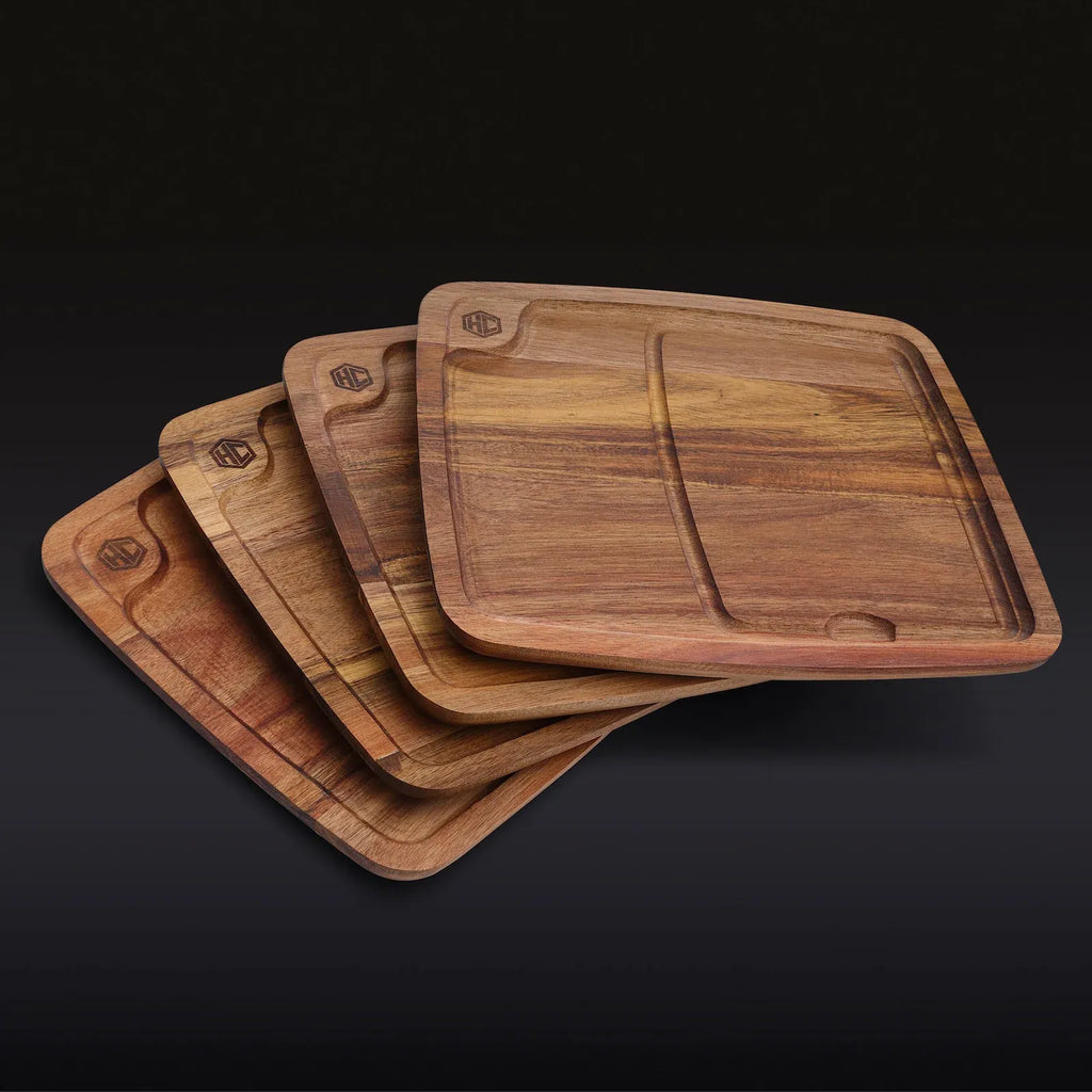 Bistecca Plate Set, 4-Piece Rustic Steak Serving Dinnerware