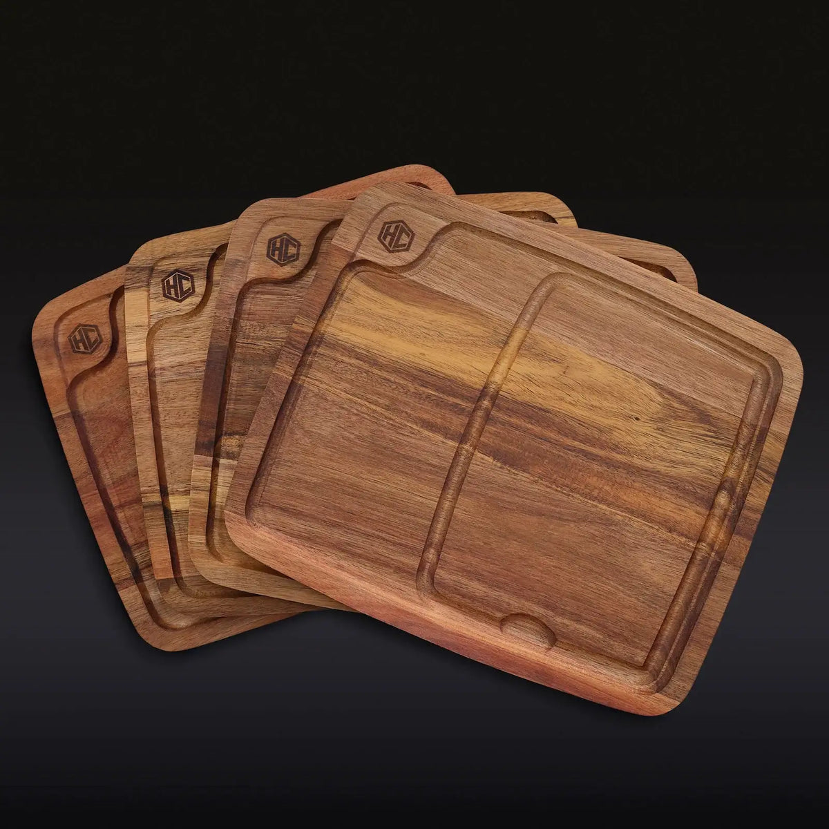 Bistecca Plate Set, 4-Piece Rustic Steak Serving Dinnerware