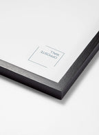 Black Oak Poster Frame for 18x24 Inch Artwork with a Durable Plexiglass Cover and Solid Wood Construction