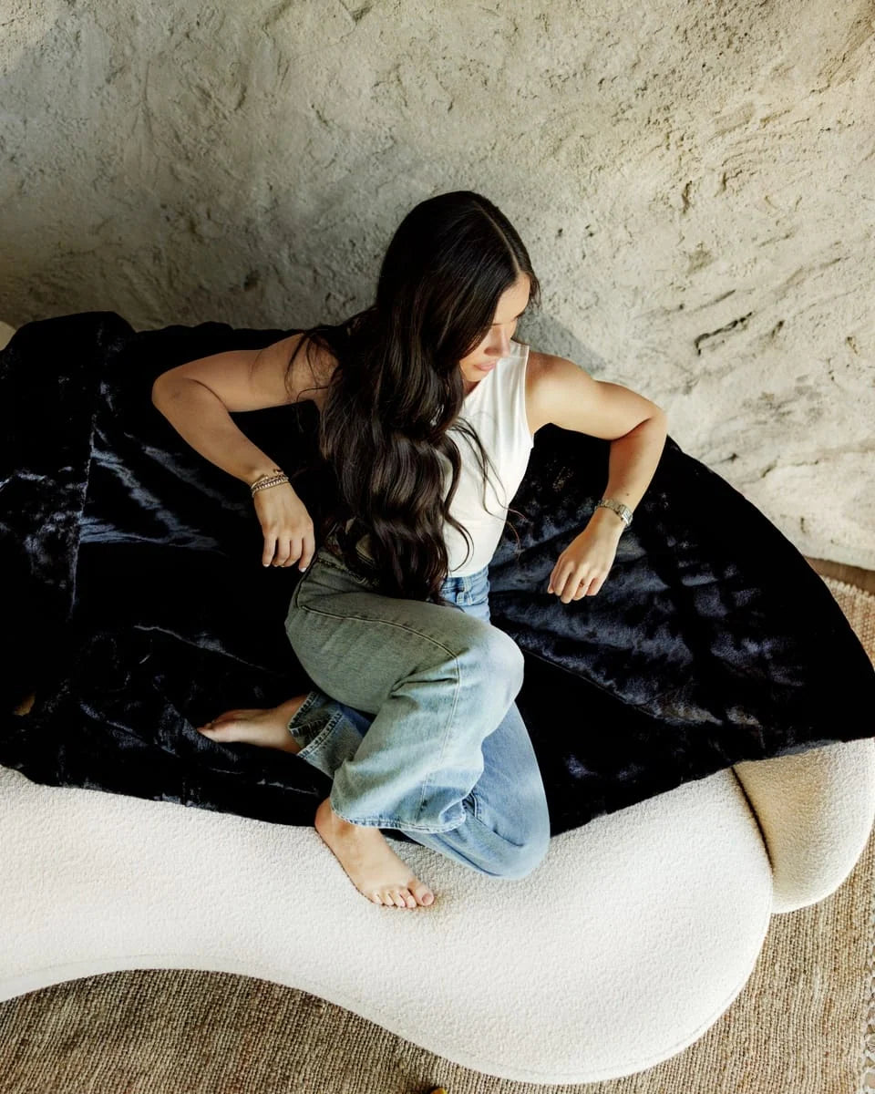 Black Plush Blanket