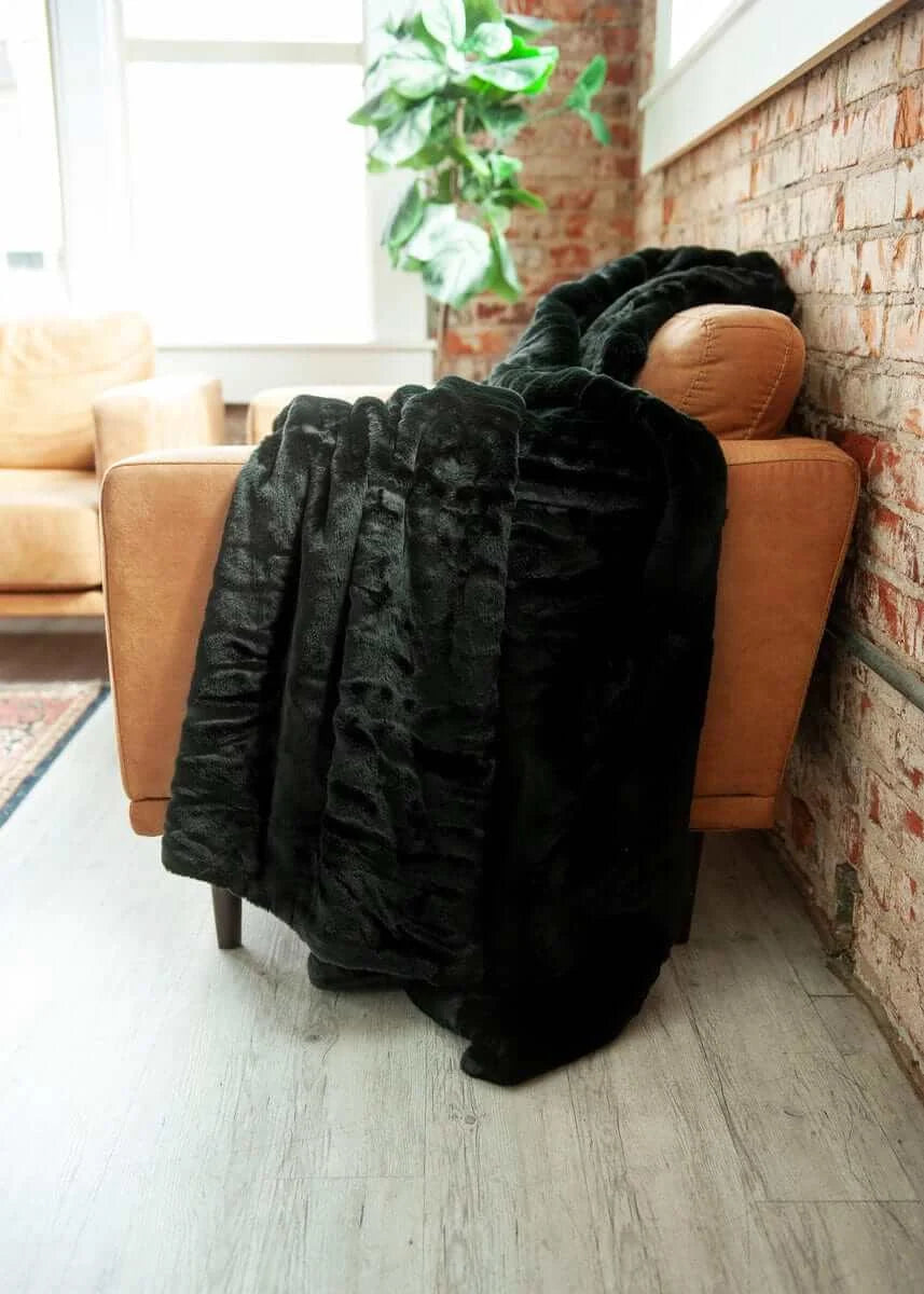 Black Plush Blanket