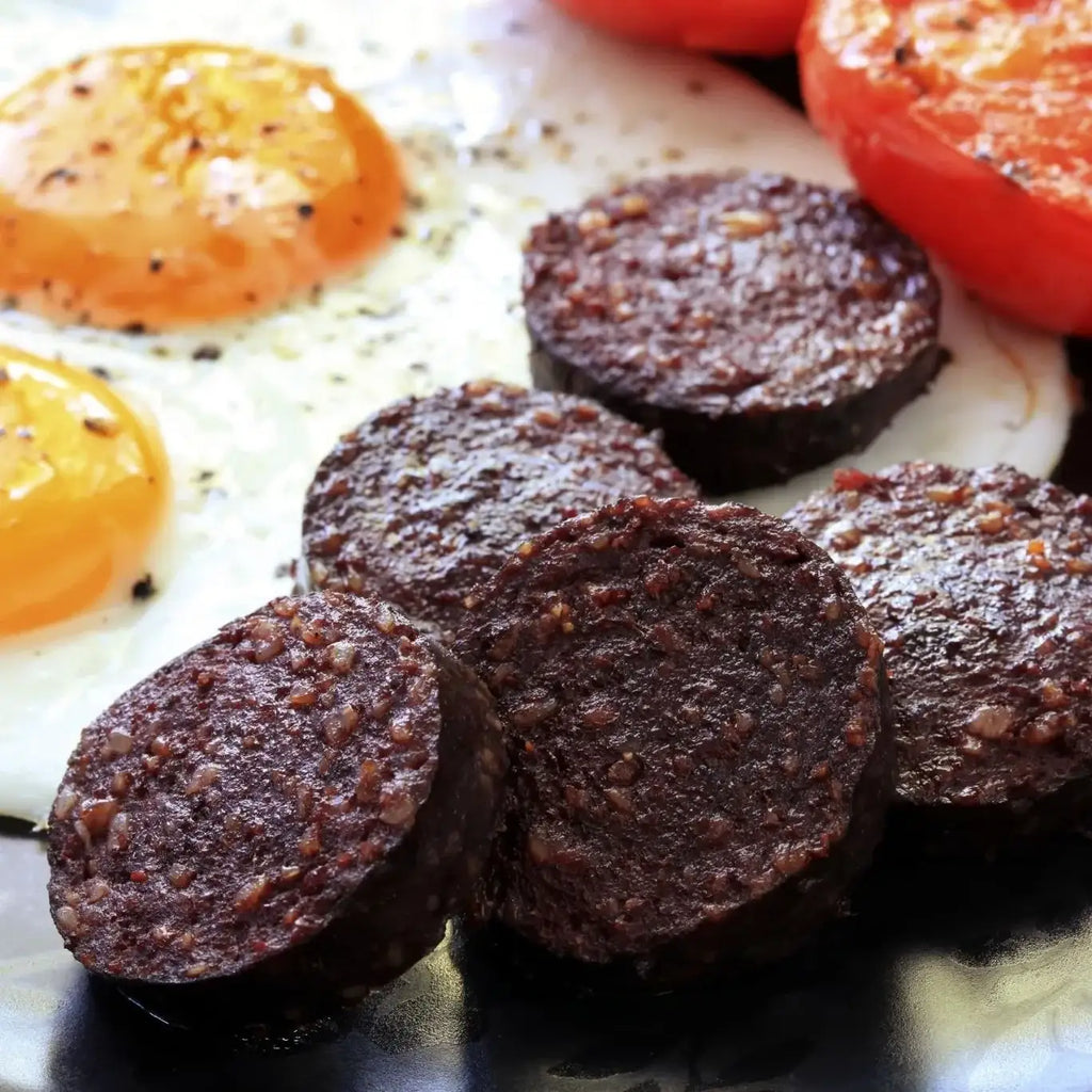 Black Pudding in a 12 oz Tube, Fully Cooked British Blood Sausage