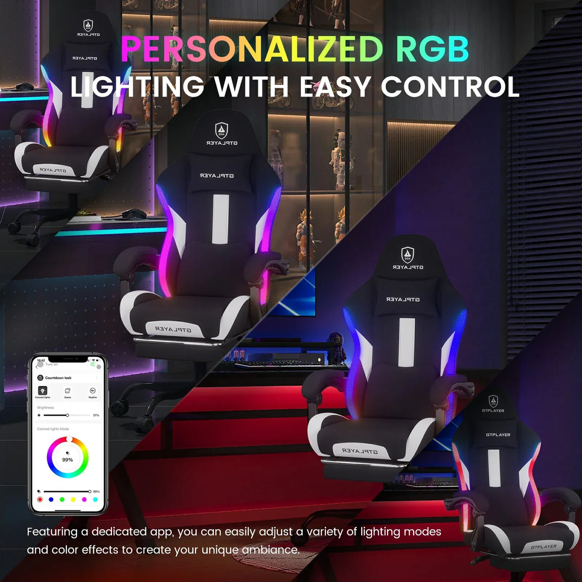 Black RGB Gaming Chair