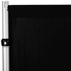 Black Spandex 4-Way Stretch Drape Curtain, 16 ft High x 60 in