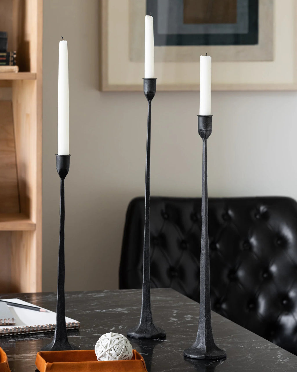 Black Taper Candle Holder