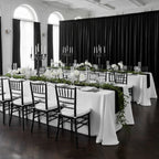 Black Velvet Drape Backdrop Curtain Panel, 14 ft High x 52 in
