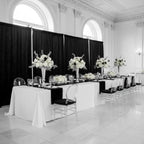Black Velvet Drape Backdrop Curtain Panel, 14 ft High x 52 in