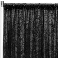 Black Velvet Drape Backdrop Curtain Panel, 14 ft High x 52 in