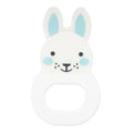 Blue Bunny Sensory Teething Toy with Soft Textures for Babies to Explore During Teething and Play