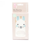 Blue Bunny Sensory Teething Toy with Soft Textures for Babies to Explore During Teething and Play