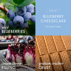 Blueberry Cheesecake 3-Wick Candle, 14.5 oz Soy Wax Blend