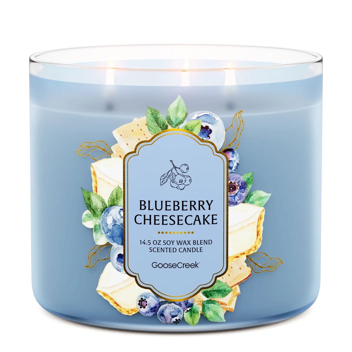 Blueberry Cheesecake 3-Wick Candle, 14.5 oz Soy Wax Blend