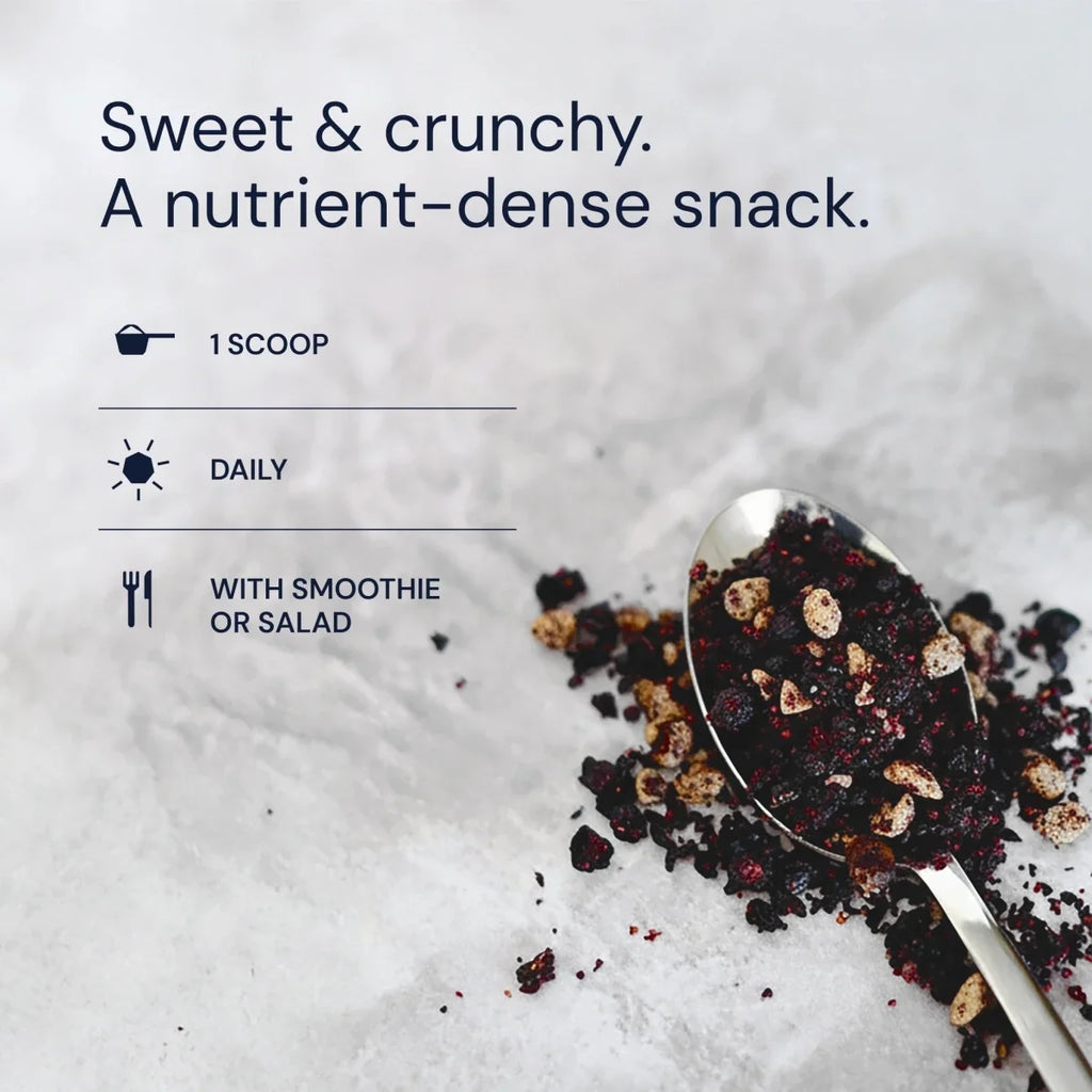Blueberry Nut Mix with Macadamias and Walnuts for Sweet, Crunchy Breakfast Bowls and Snack Breaks