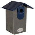 Bluebird House in Recycled Poly Lumber with a Clear View — Blue and Gray (Eastern and Western) / Ultimate Bluebird House Only