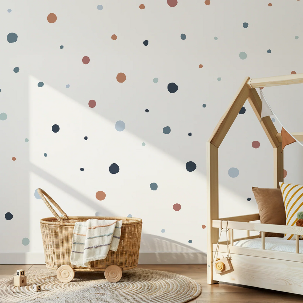 Boho Polka Dot Wall Decals
