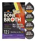 Bone Broth Variety Pack with Chicken and Beef Flavors, 12 Concentrated Whole-Form Gel Pucks