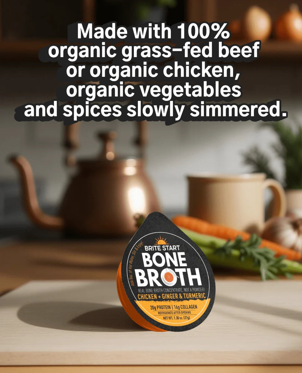 Bone Broth Variety Pack with Chicken and Beef Flavors, 12 Concentrated Whole-Form Gel Pucks