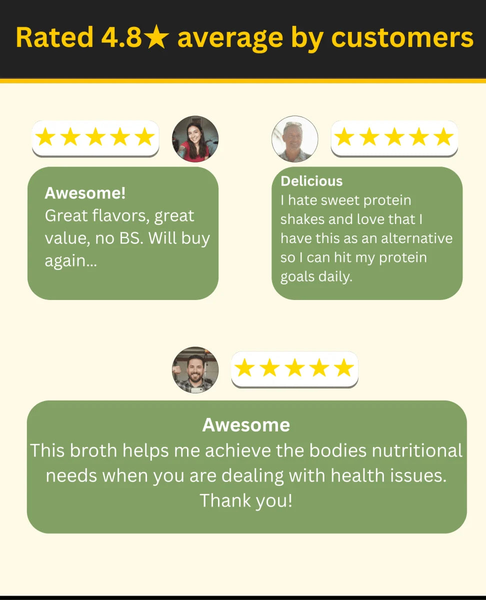 Bone Broth Variety Pack with Chicken and Beef Flavors, 12 Concentrated Whole-Form Gel Pucks
