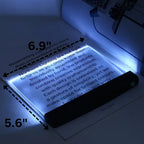 Book Light for Reading in Bed, Flat LED Panel Reading Lamp for Travel, Bedtime and Cozy Book Corners