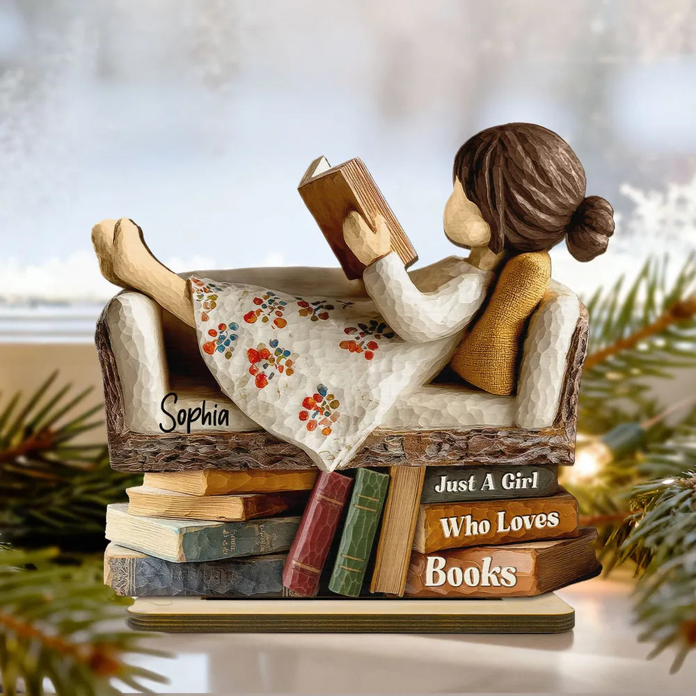 Book Lover Plaque and Ornament Decor