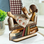 Book Lover Plaque and Ornament Decor