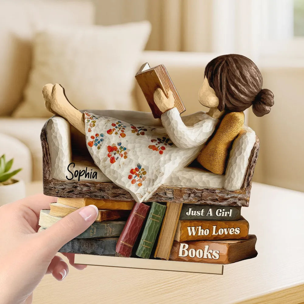 Book Lover Plaque and Ornament Decor