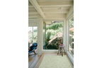 Botanical Washable Area Rug in Sage or Bone Beige, Recycled Polyester Medium-Pile Floral Design