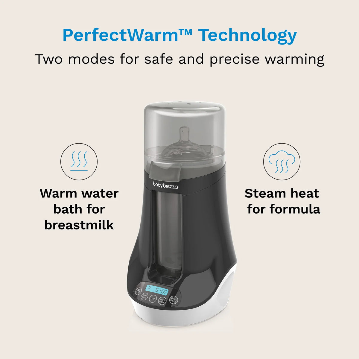 Bottle and Breastmilk Warmer with Precision Warming, Steam Heat, Memory Settings and Auto Shut-Off