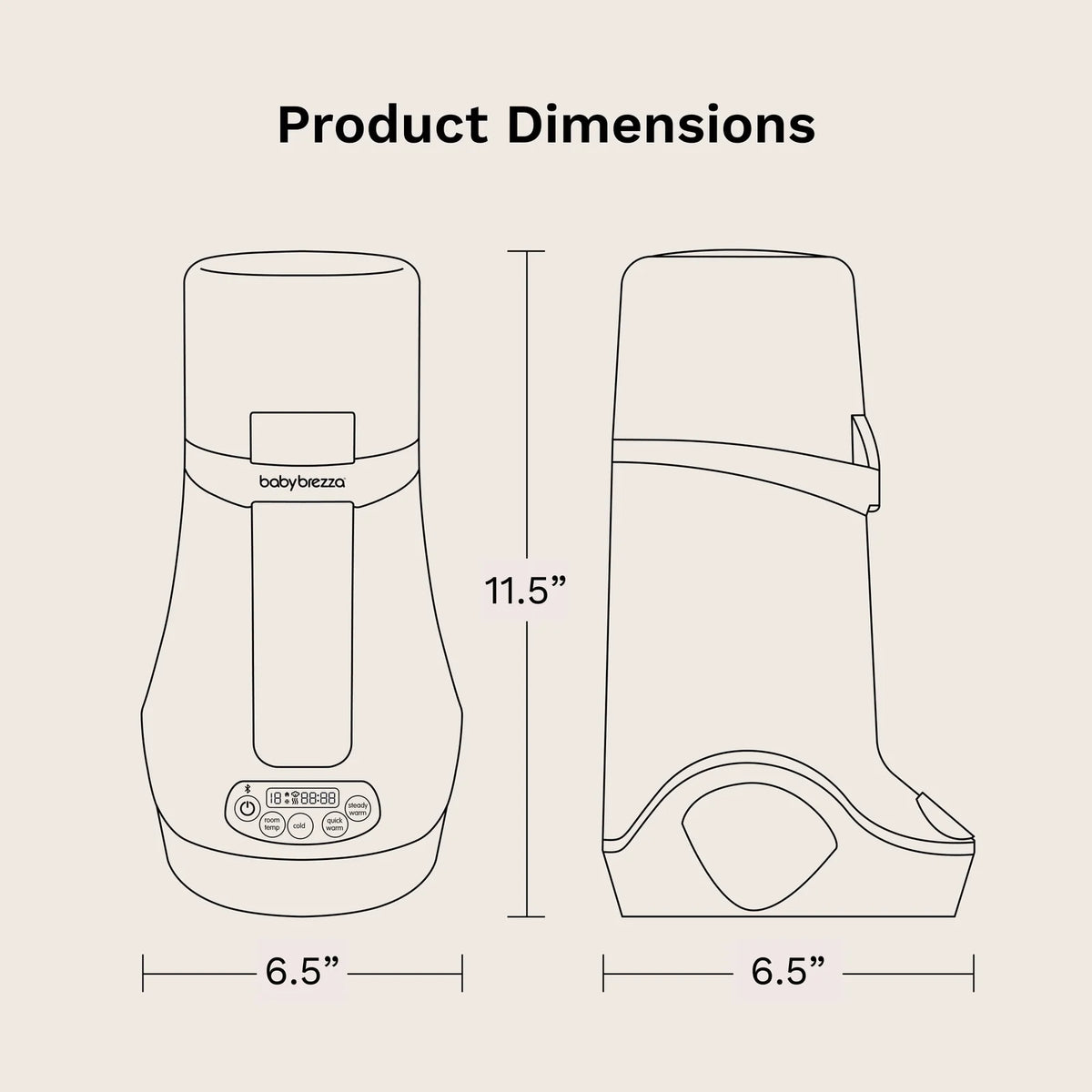 Bottle and Breastmilk Warmer with Precision Warming, Steam Heat, Memory Settings and Auto Shut-Off