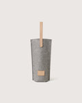 Bottle Bag in Granite Merino Wool