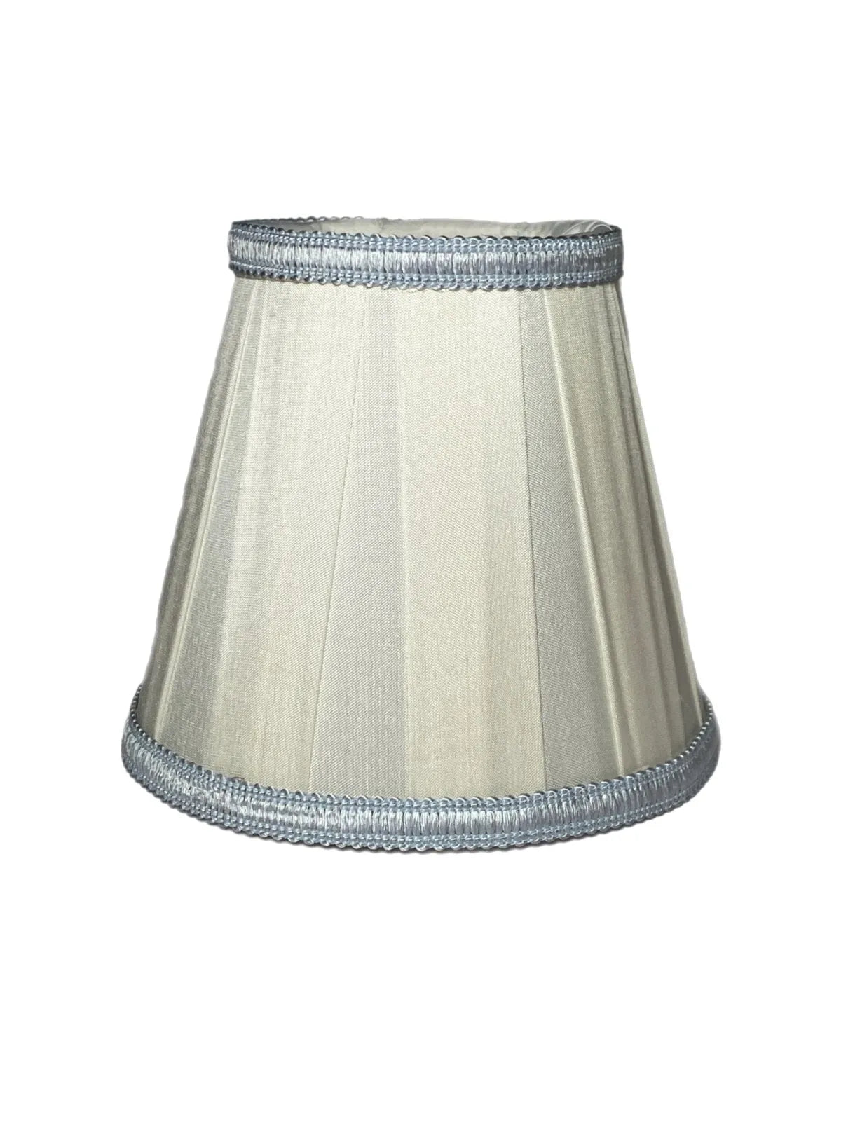Box Pleat Silk Chandelier Lamp Shade in a Classic Empire Shape