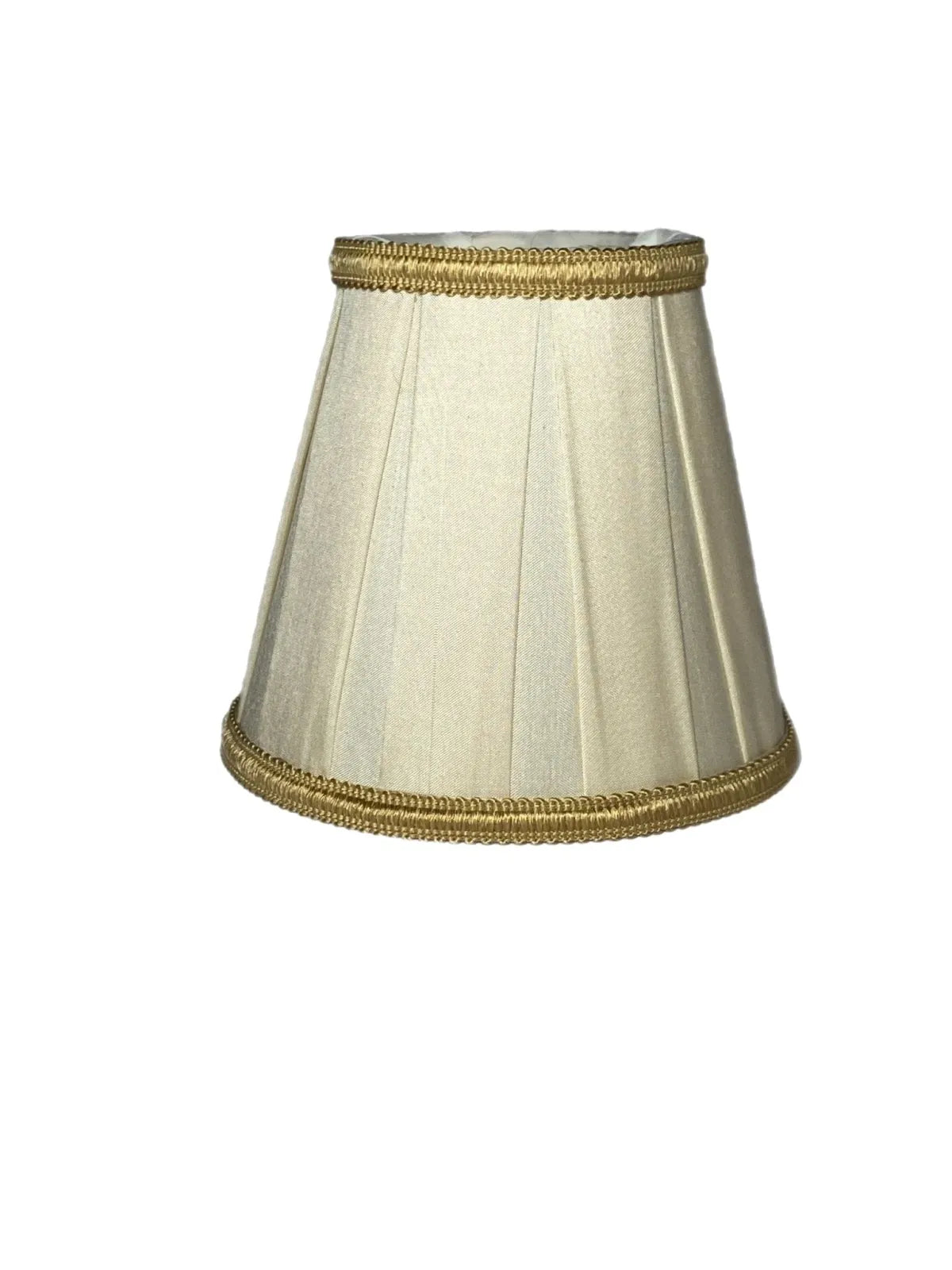 Box Pleat Silk Chandelier Lamp Shade in a Classic Empire Shape