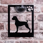 Boxer Dog Solar Wall Plaque