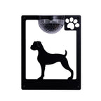 Boxer Dog Solar Wall Plaque