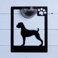 Boxer Dog Solar Wall Plaque, Solar Plaque ONLY