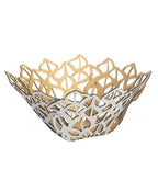 Bread Basket with Double-Sided Design and Cloth Napkin, Foldable Synthetic Fabric Table Serving Accessory — Petalos