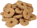 Breaded Chicken Rings, 32 oz Pre-Cooked Rib Meat Snack for Frying, Baking, or Quick Microwave Preparation