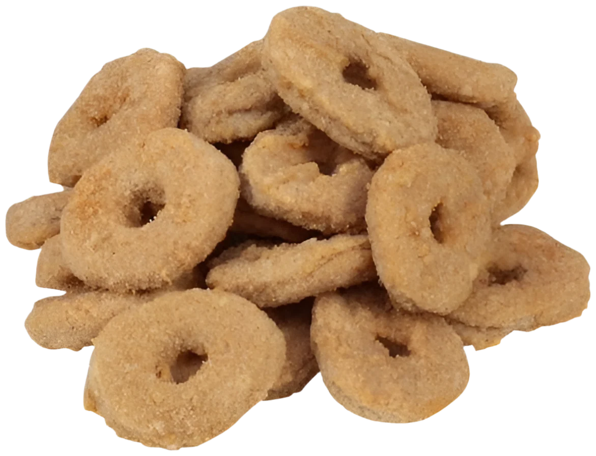 Breaded Chicken Rings, 32 oz Pre-Cooked Rib Meat Snack for Frying, Baking, or Quick Microwave Preparation