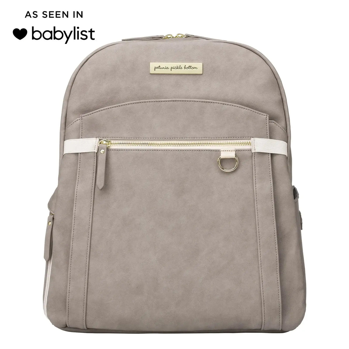 Breast Pump Bag and Diaper Backpack in Grey Matte, Featuring a Separate Lower Compartment and Changing Pad