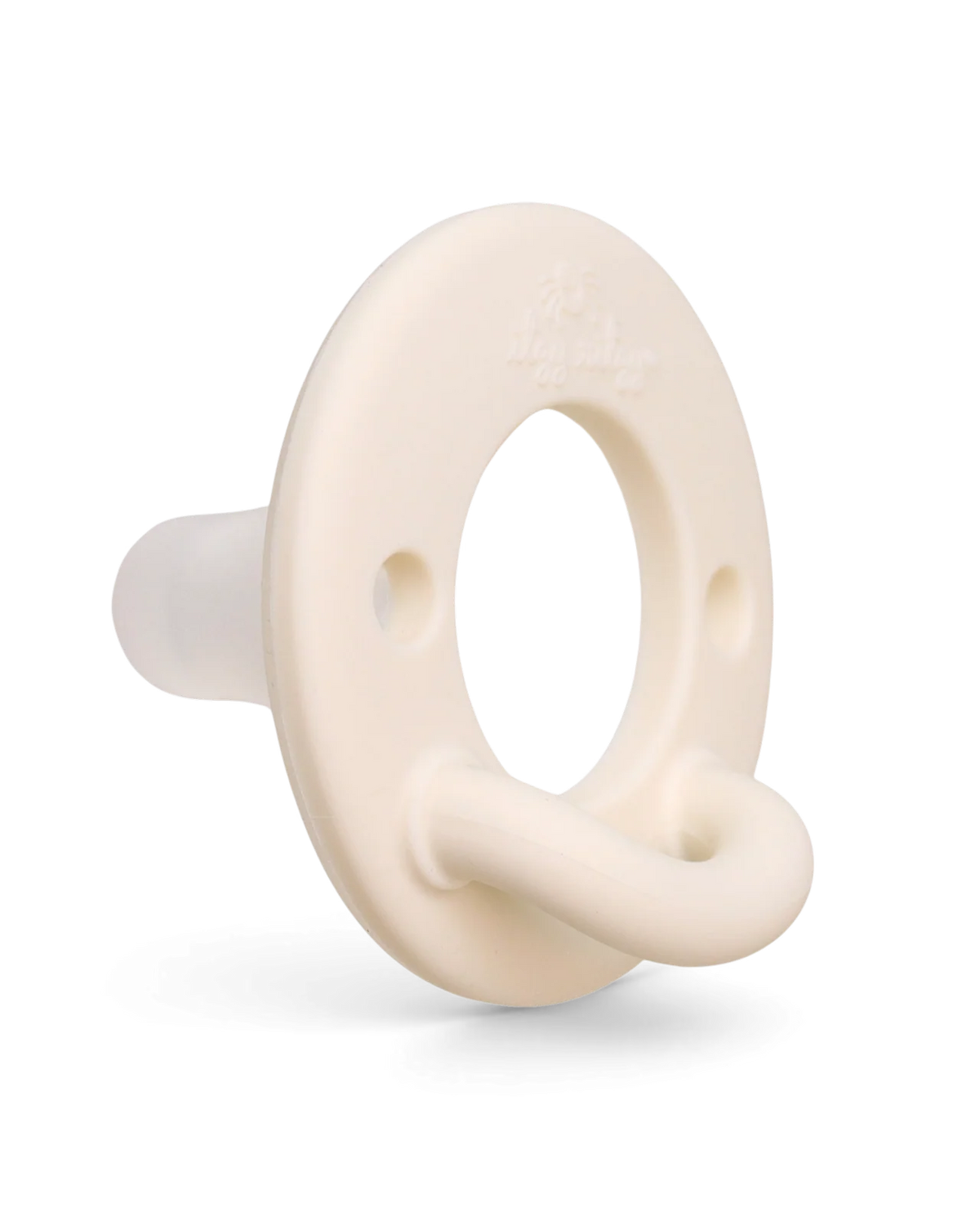 Breastlike Silicone Pacifiers for Babies 0-6 Months, 2-Pack with Translucent Nipples for Latch Visibility
