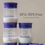 Breastmilk Storage Bottles in a 4-Pack of 5 oz Wide-Neck Bottles