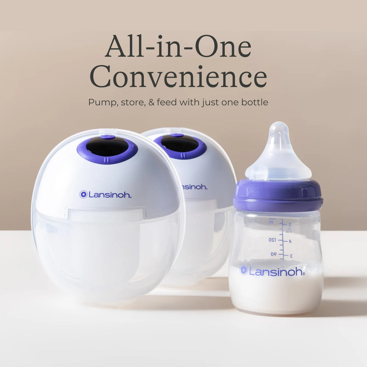 Breastmilk Storage Bottles in a 4-Pack of 5 oz Wide-Neck Bottles