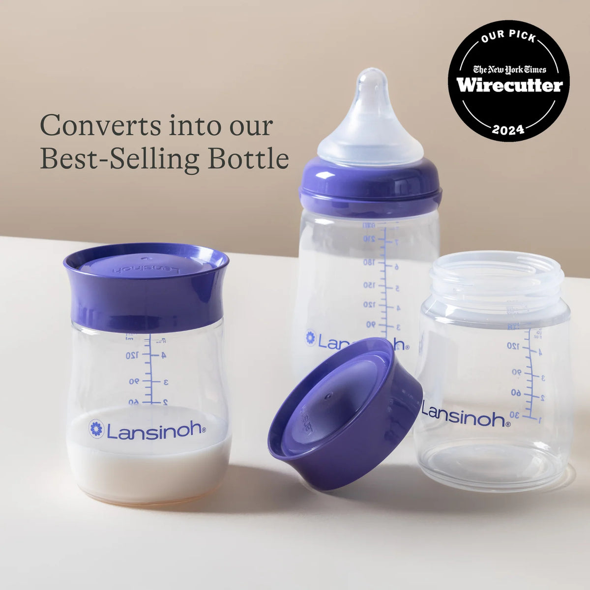 Breastmilk Storage Bottles in a 4-Pack of 5 oz Wide-Neck Bottles