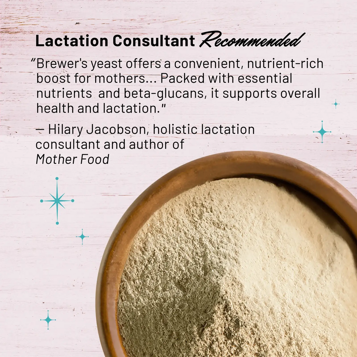 Brewer's Yeast Powder for Lactation Support and Daily Wellness, Natural Powder Supplement · brewers yeast powder