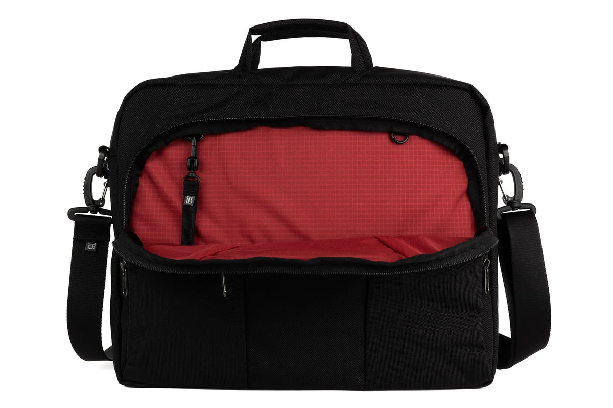 Briefcase, Black Ballistic/Sangria 210 Cerylon