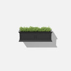 Brixton Railing Planter for Windows and Balconies, Modern Geometric Design in Black, Gray, or White