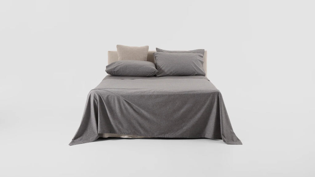 Brushed Cotton Flannel Fitted Sheet in Multiple Bedding Sizes and Calm Bedroom Colours · 100% brushed cotton flannel