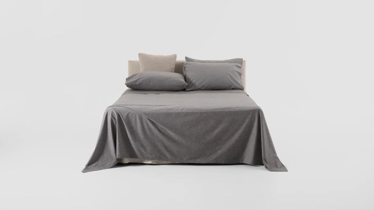 Brushed Cotton Flannel Fitted Sheet in Multiple Bedding Sizes and Calm Bedroom Colours · 100% brushed cotton flannel