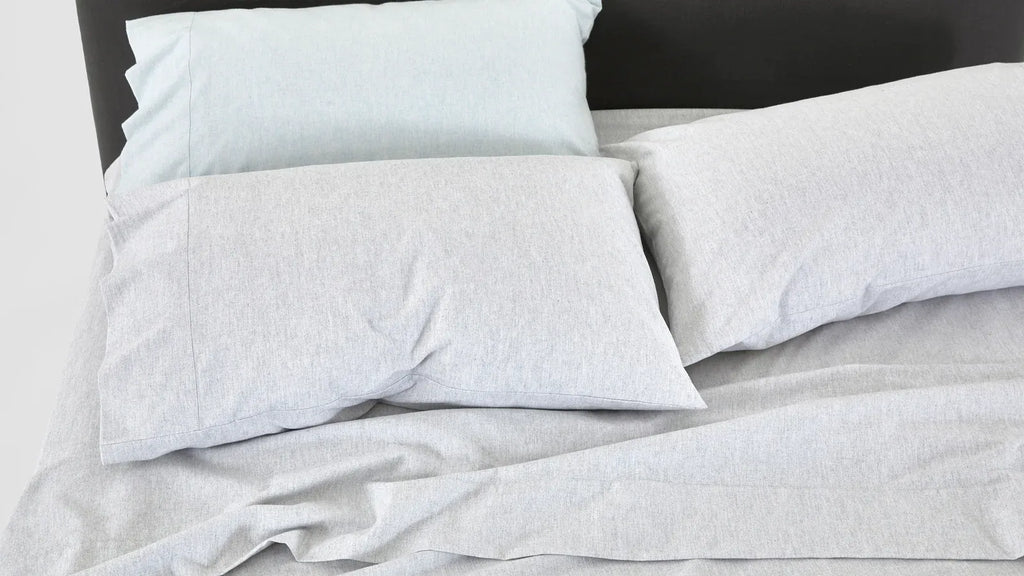 Brushed Cotton Flannel Fitted Sheet in Multiple Bedding Sizes and Calm Bedroom Colours · 100% brushed cotton flannel